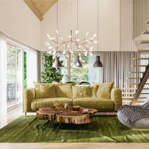 Canapé Droit Velours Fiorenzo - 4 places