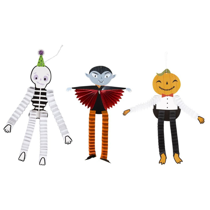 PACK 3 PERSONAJES HALLOWEEN 50-45-45 CM