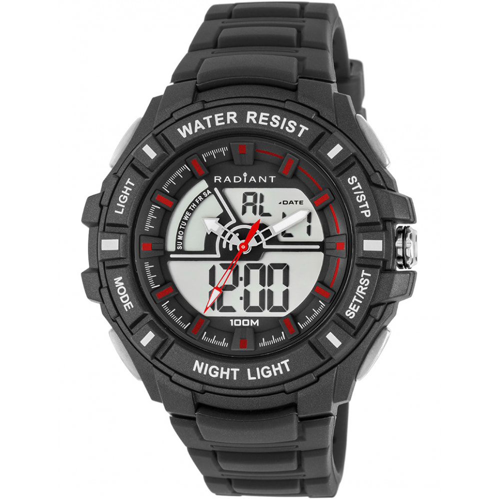 Reloj Radiant RA438601 Hombre Digital Cuarzo con Correa de Caucho