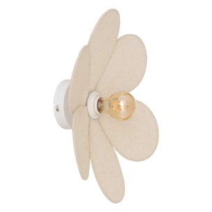 Applique murale Naya beige lin 40x12cm