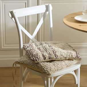 Galette Beryl carré 38x38cm beige