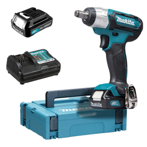 Atornillador de impacto MAKITA de 12V Li-Ion 145Nm - 2 baterías + cargador - en caja - TW141DWAJ