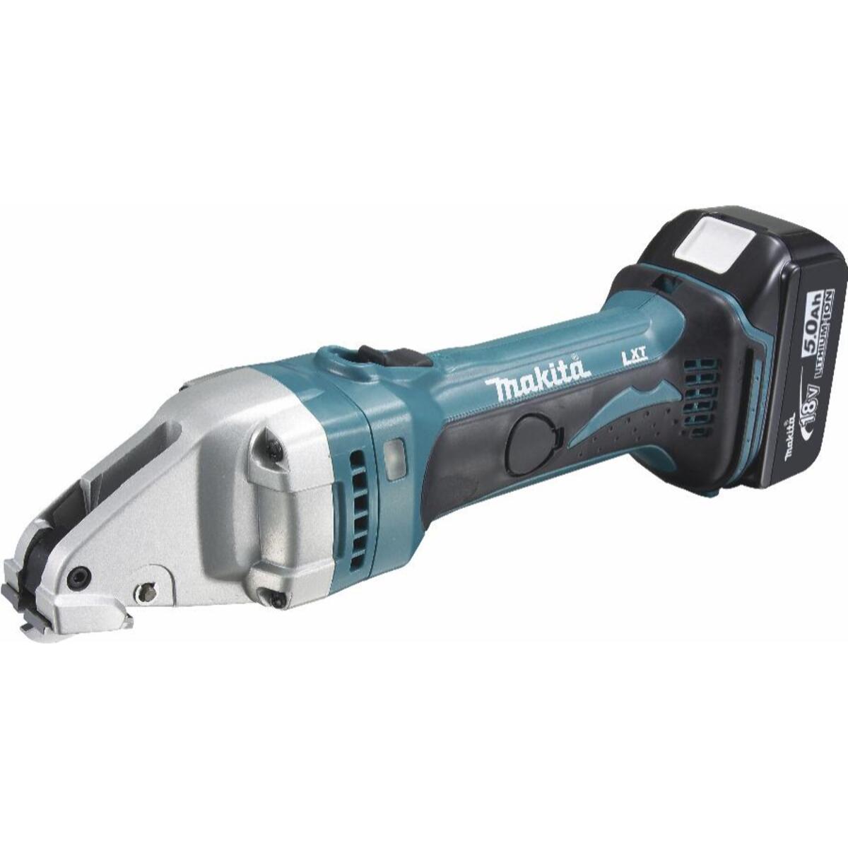 Cisaille à tôle 18V LXT - MAKITA - 2 batteries 18V 5.0Ah - chargeur - MakPac - DJS161RTJ