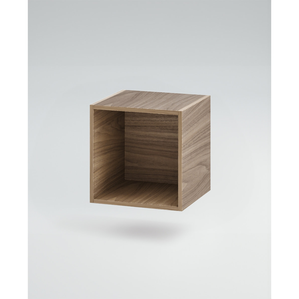 MOBILE DA BAGNO RIFLESSO 140 PORO NOCE E BLU OCEANO - 9 PEZZI