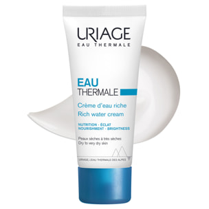 Eau Thermale - Crème d'Eau Riche - Hydrate, Nourrit & Illumine 40 ml