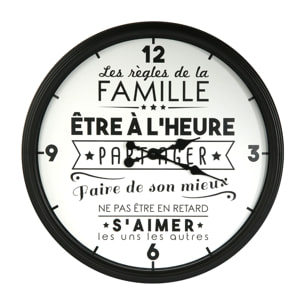 Horloge La Vie En Famille