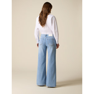 Oltre - Jeans palazzo - Light - blue