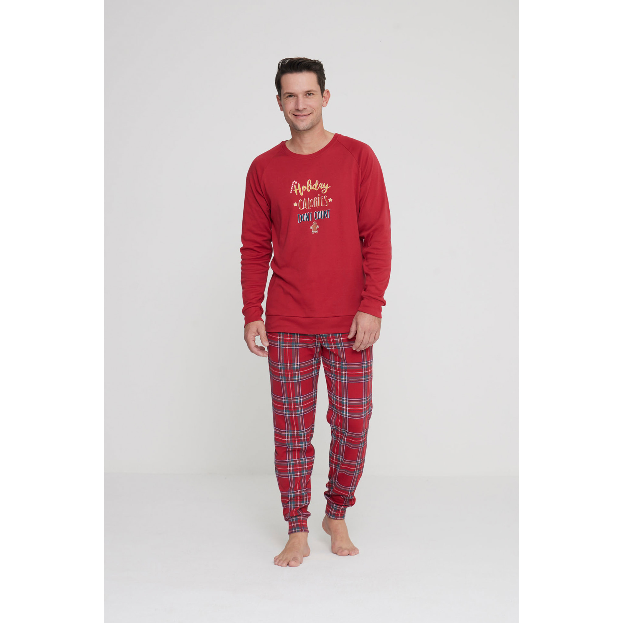 Pigiama uomo winter holiday in caldo cotone girocollo Noidinotte