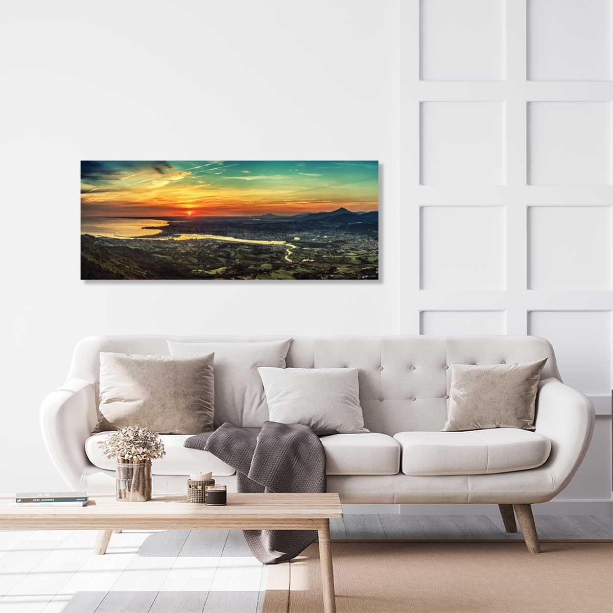 Tableau coucher de soleil pays basque Tableau plexiglas