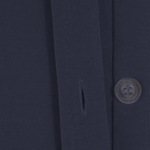 Housse de couette "Carina" en coton bleu encre 240x220cm