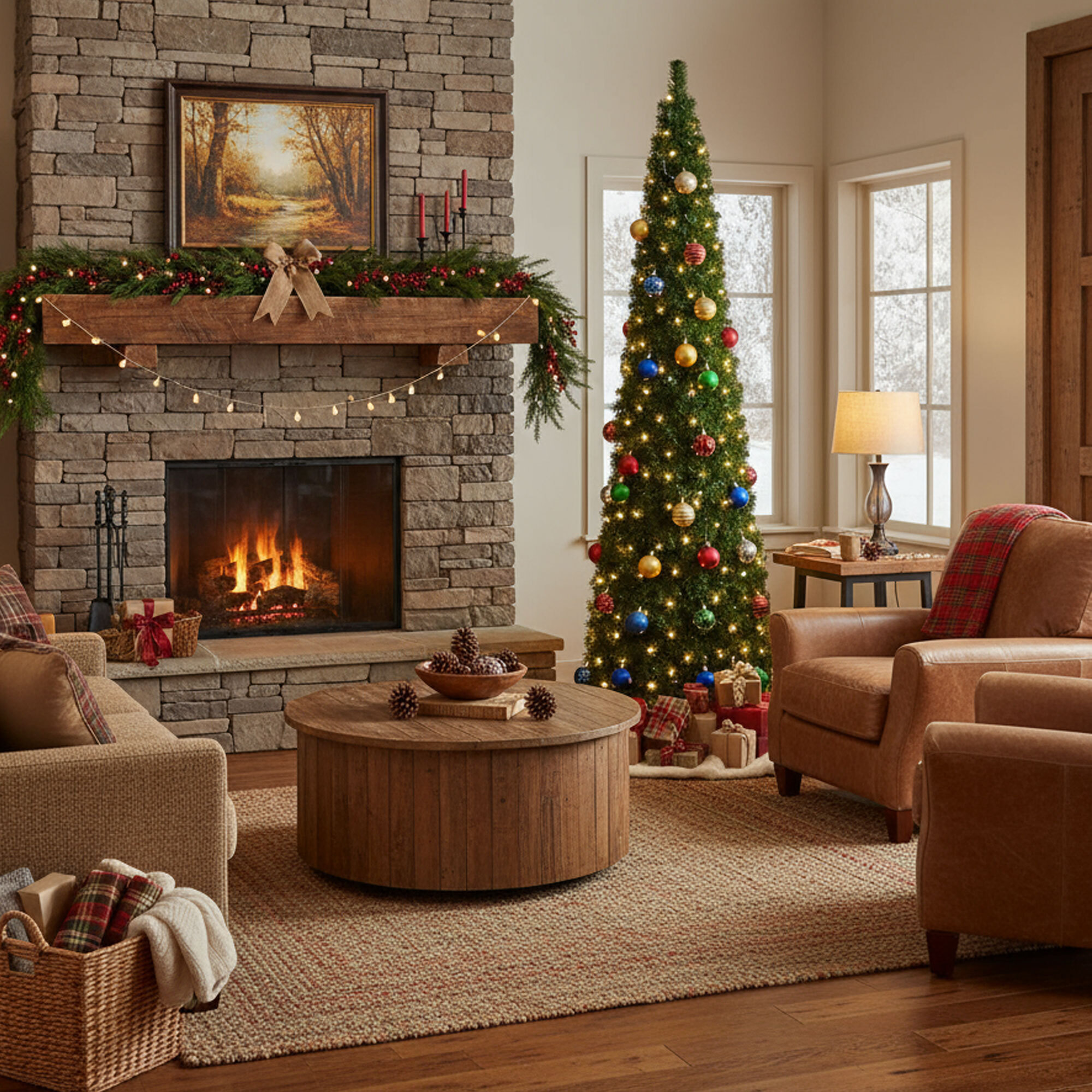 Sugarplum - Albero di Natale a Cono con 560 Luci LED in PVC Ø66x210H cm