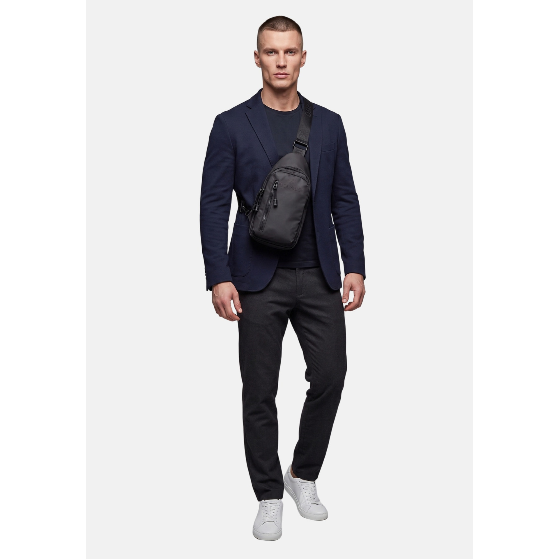 Marsupio da uomo in pelle vegana - Modello False - Casual - 16.0 x 31.0 x 7.0 cm