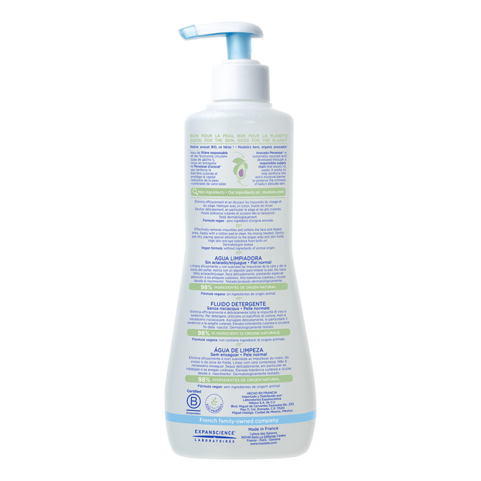 Eau Nettoyante Bio - Sans Rinçage Peau Normale