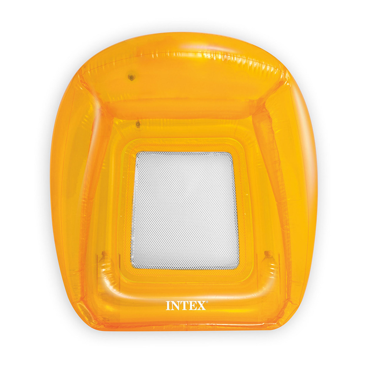 Intex Sillón hinchable transparente con red, PVC, surtido, 104x102 cm