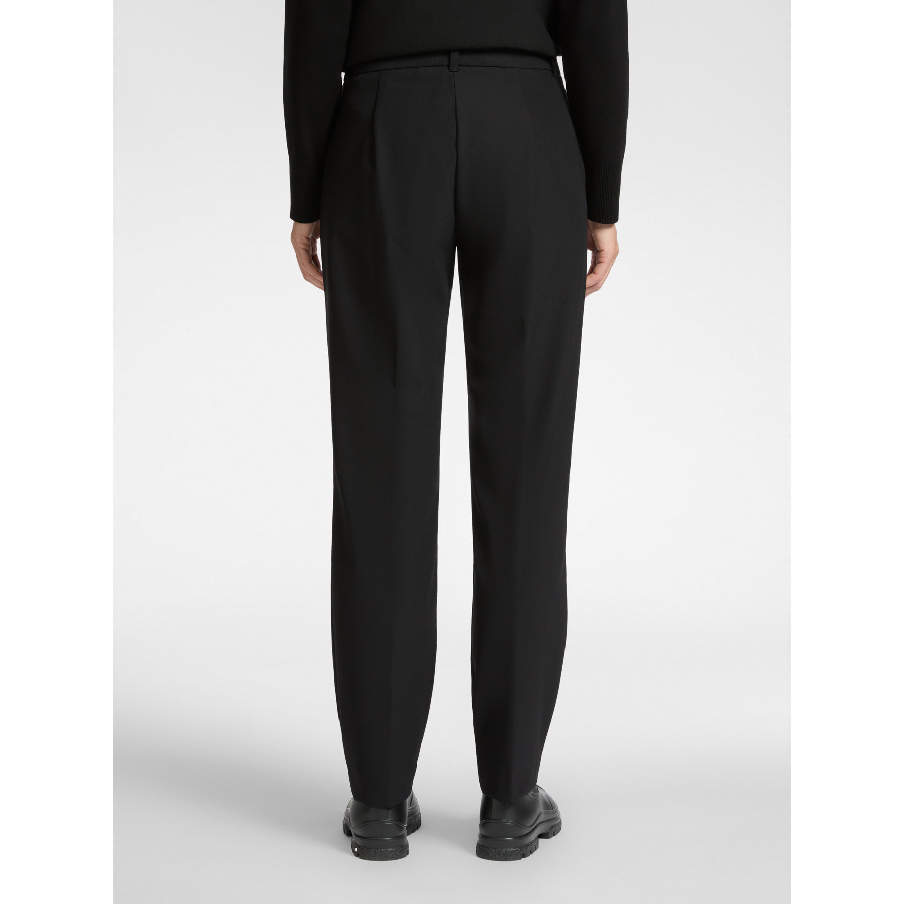 Elena Mirò - Pantaloni chinos in tessuto tecnico - Nero