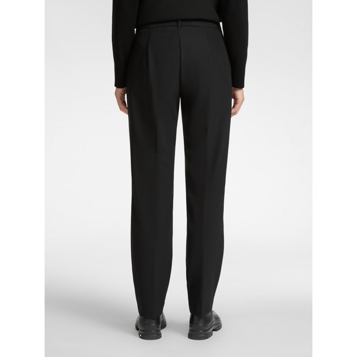 Elena Mirò - Pantaloni chinos in tessuto tecnico - Nero