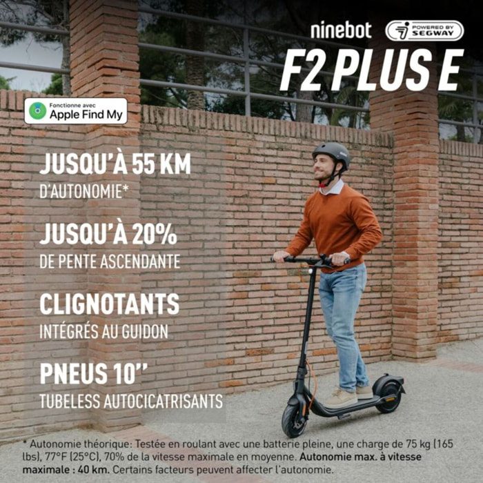 Trottinette électrique NINEBOT F2 Plus E powered by Segway