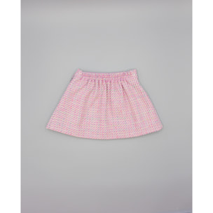 Falda Lila De Tejido Estructurado