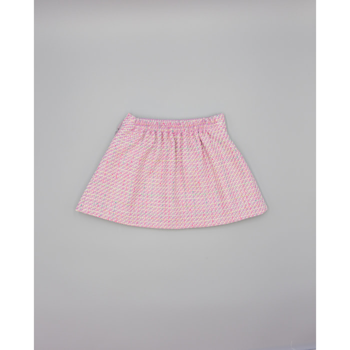 Falda Lila De Tejido Estructurado
