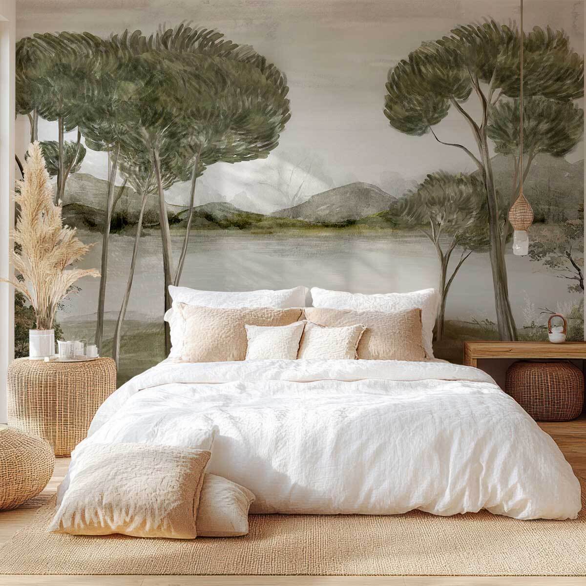 Papier peint panoramique scandi Intissé