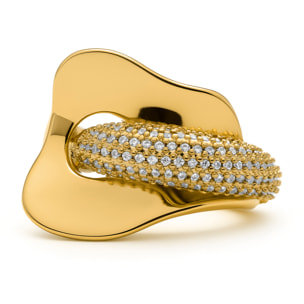 Anillo Lefri acabado oro amarillo 18k