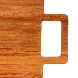 DAM TAGLIERE IN LEGNO E MARMO NERO CON MANICO 18x38x1,5 Cm. Colore nero