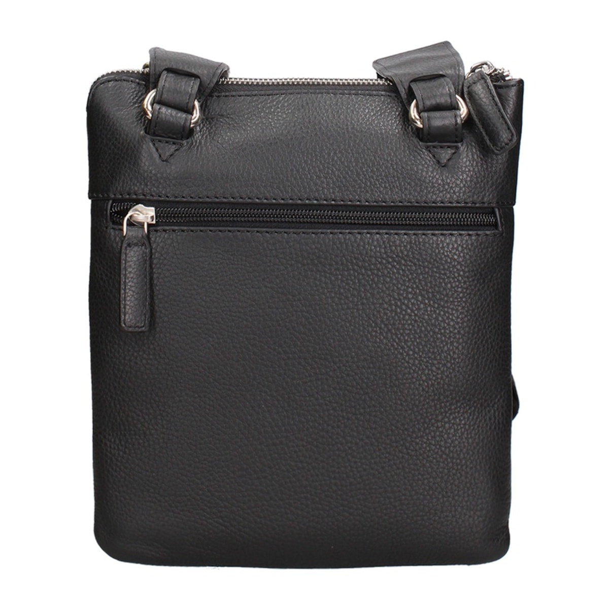 Borsa a tracolla da uomo Made in Italy - Modello Nerian - 100% pelle - 24.5 x 21.0 x 4.0 cm