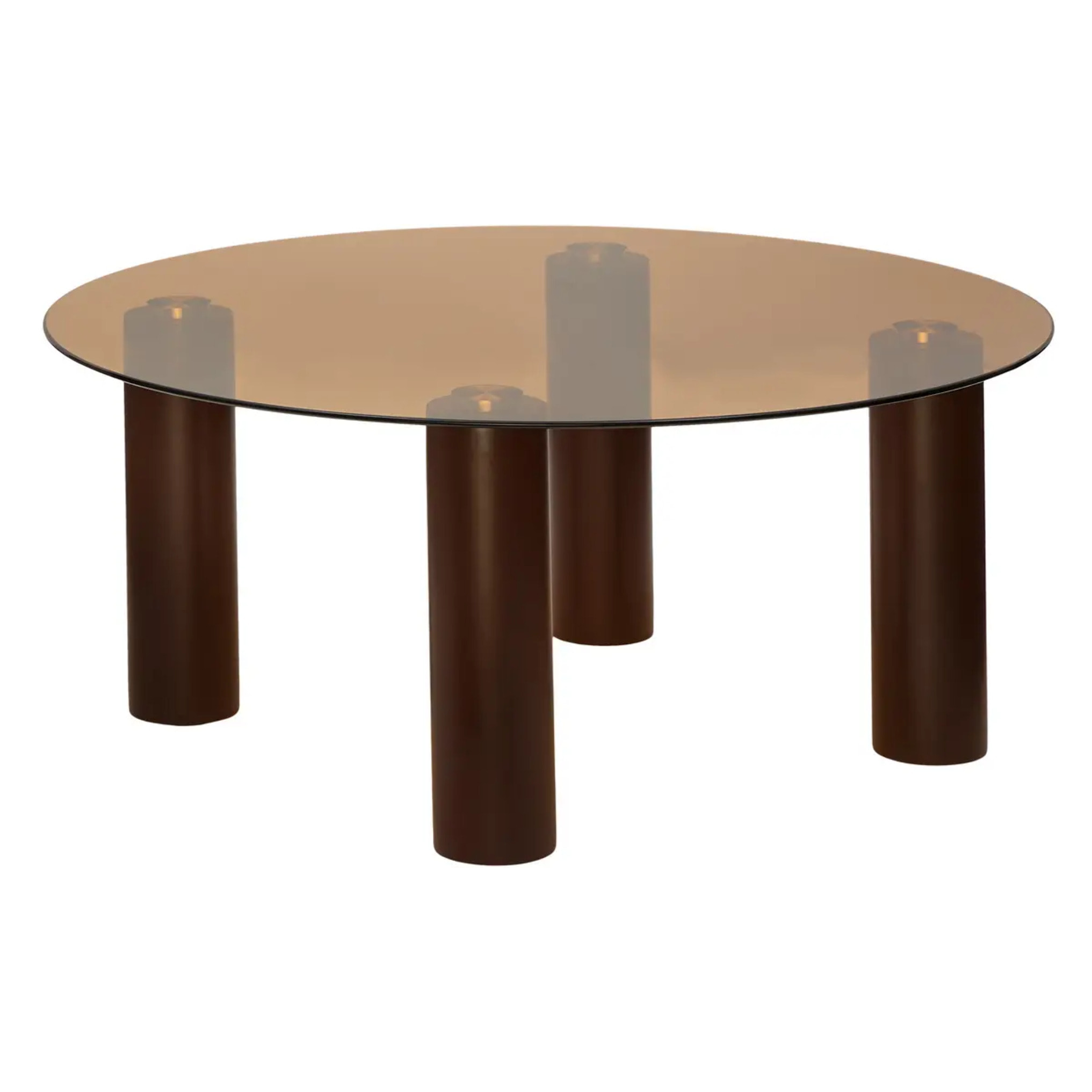 Table basse Ambra ronde D.80cm ambre