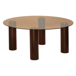 Table basse Ambra ronde D.80cm ambre