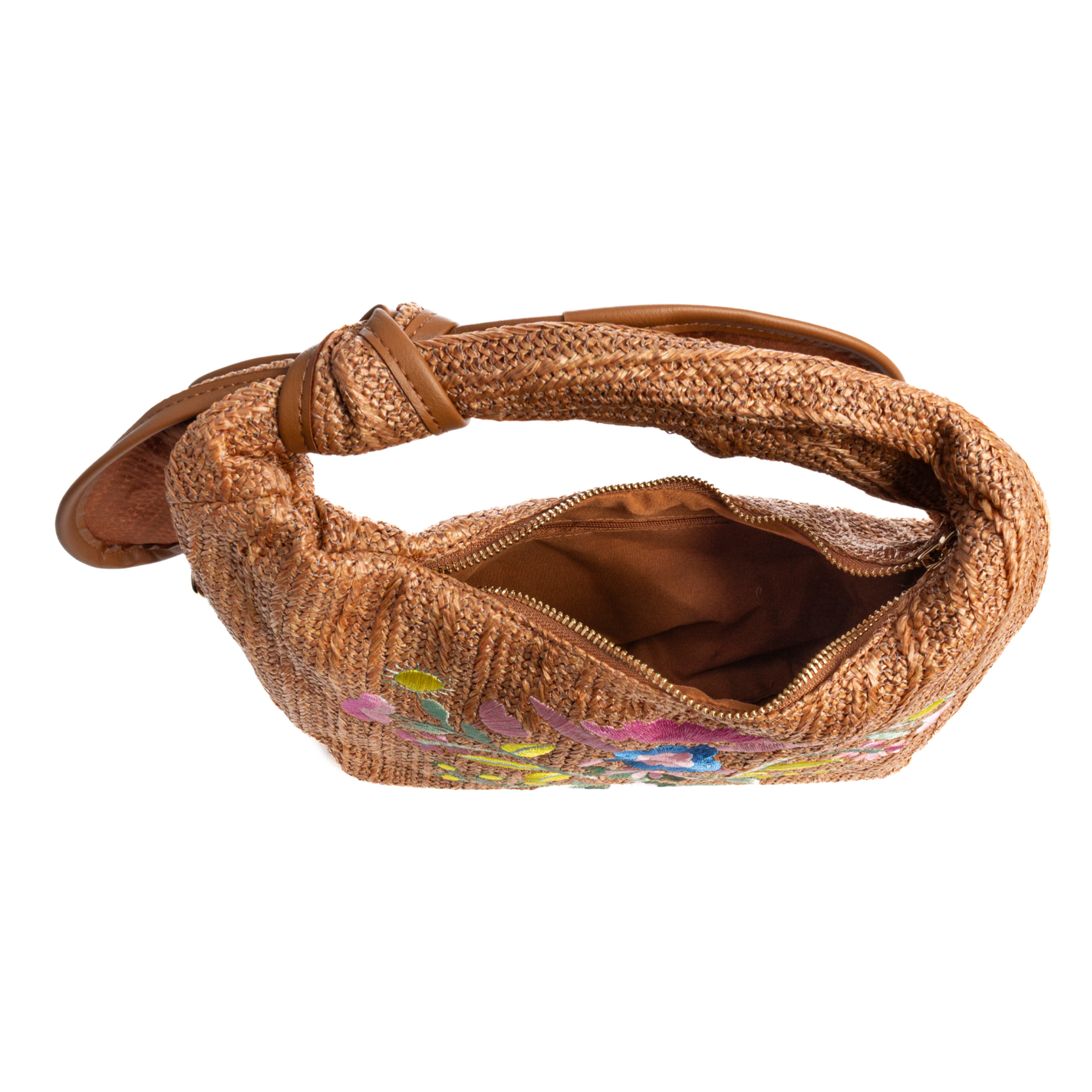 Bisagno Bolso de hombro Mujer. Fabricado en tela y piel sintética PU con diseño de flores.