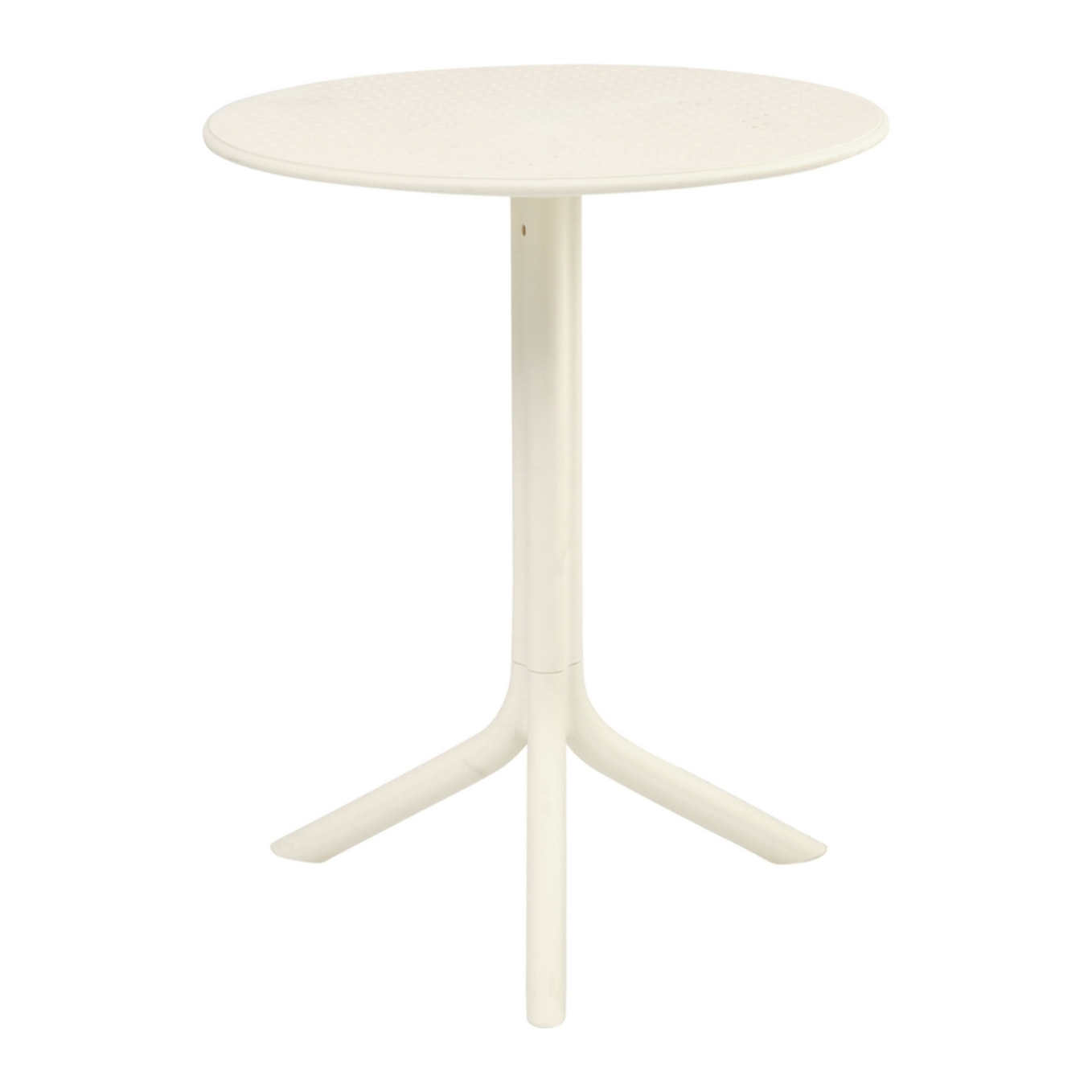 Tavolo alto da esterno in polipropilene 60x60x75cm bianco – Coimbra