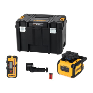 Niveau laser rotatif horizontal - faisceaux rouges - alcalines - DEWALT - DCLE05211R-XJ