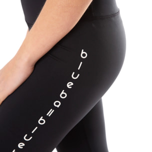 Mallas slim de cintura alta para mujer BLUEBALL Duna - Negro