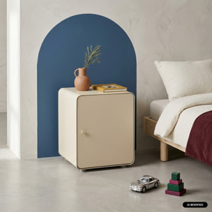 Table de chevet industrielle acier 1 porte TRIBECA