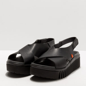 Sandalia de cuña 1574 NAPPA BLACK/BRIGHTON color Black