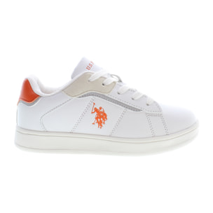 Sneakers U.S. Polo Assn White Orange