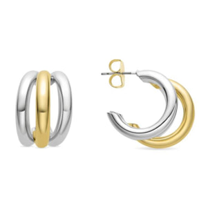 Pendientes Lux by Lux acabadoss en oro amarillo de 18k