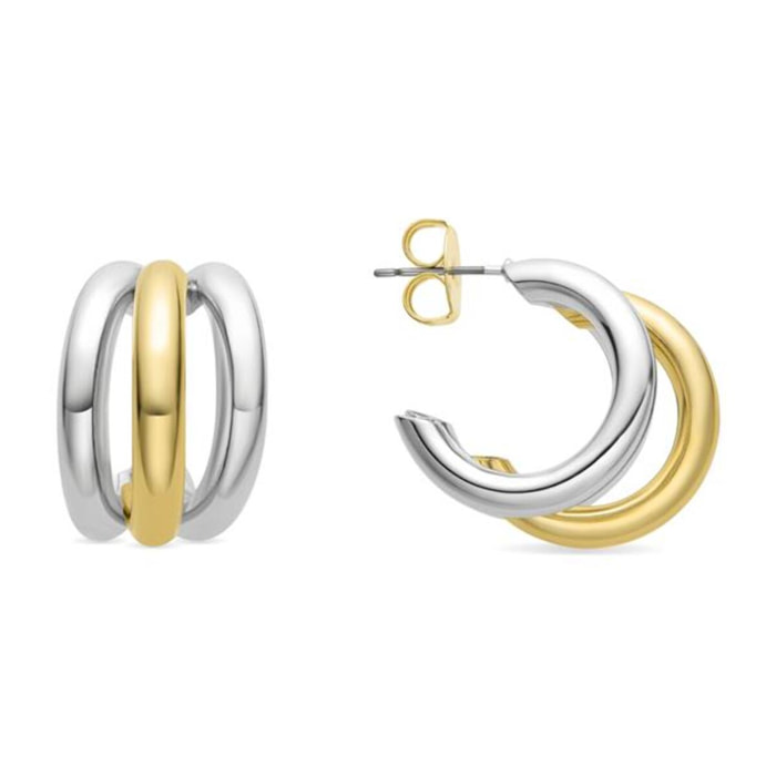 Pendientes Lux by Lux acabadoss en oro amarillo de 18k