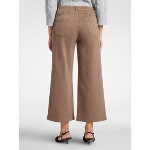 Elena Mirò - Pantalones marineros cropped - Marrón