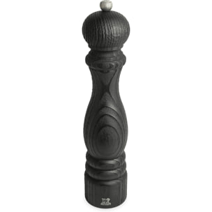 Moulin à sel manuel en bois upcyclé, noir, 30 cm - 12in Paris Nature Black