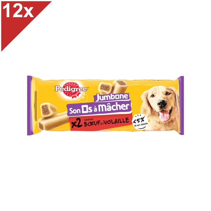 PEDIGREE Son Os à Mâcher Récompenses pour moyen chien 24 friandises (12x2)