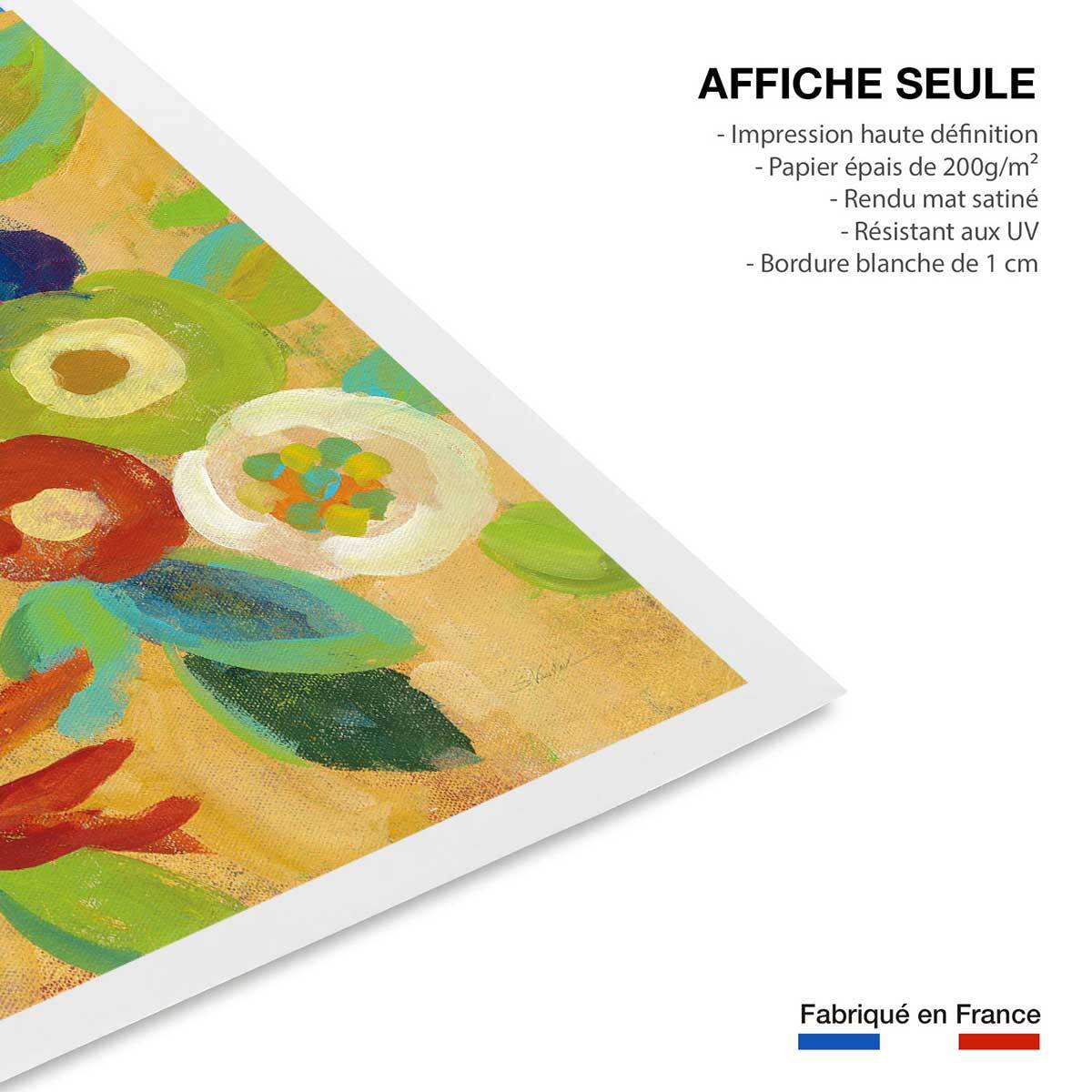 Poster flower market Affiche seule