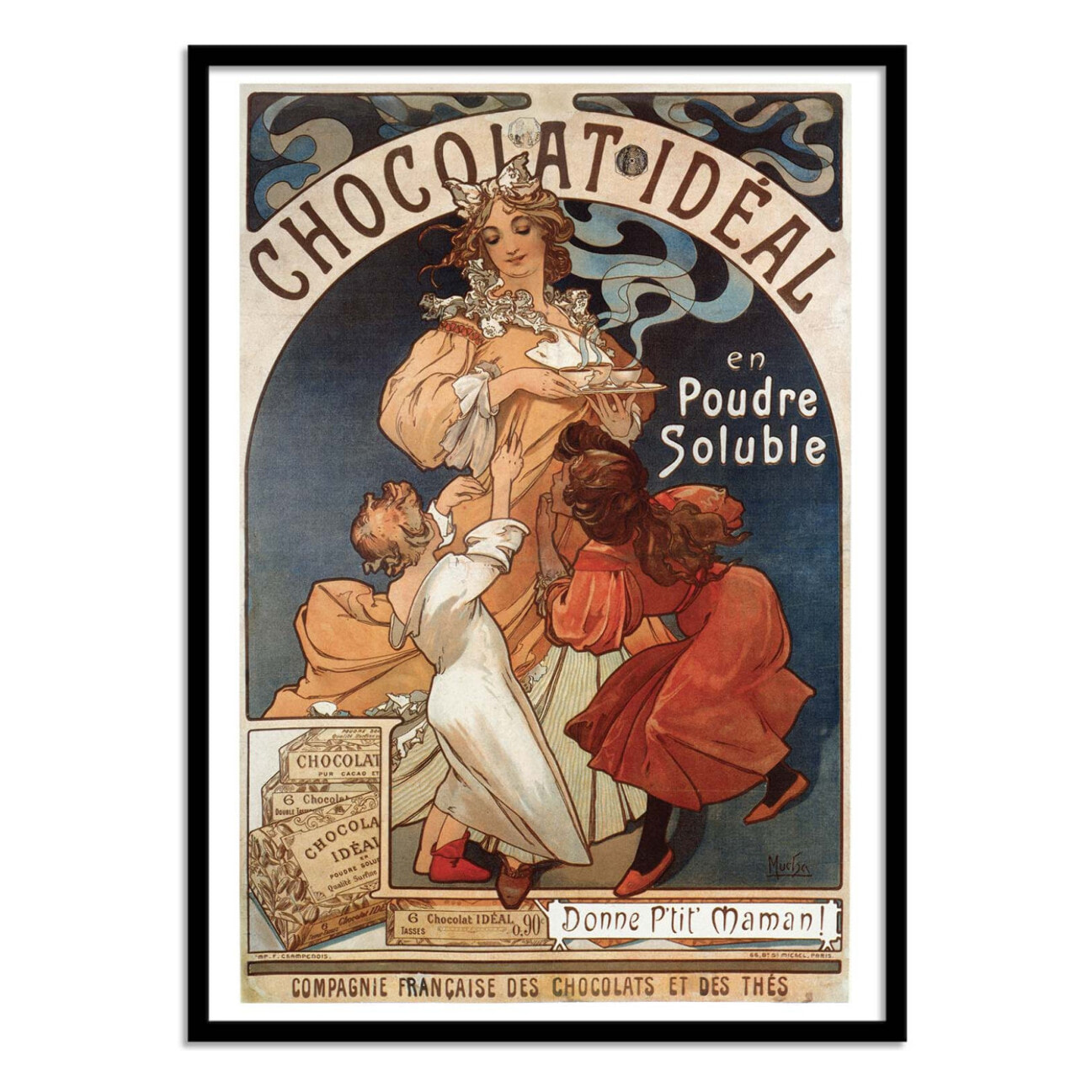 Affiche - Chocolat Ideal 1897 - Alphonse Marie Mucha