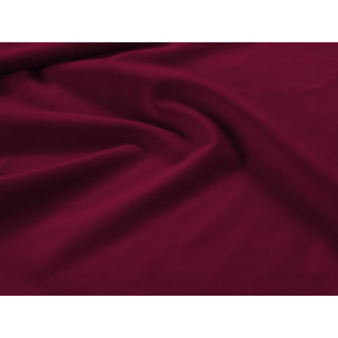 Canapé convertible avec coffre de rangement "Vermont" 3 places en velours rouge