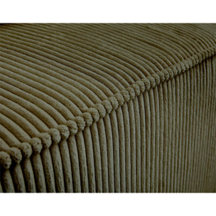 Colombine - module d'assise - en velours côtelé - Vert