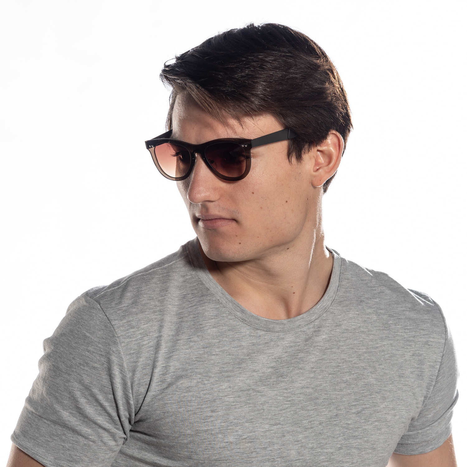 Gafas de sol OCEAN FLORENCIA - Marrón transparente exterior con marrón degradado interior con patillas en negro mate