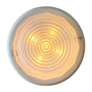 Luz led presionable portatil, compacta y ligera, con pilas aaa