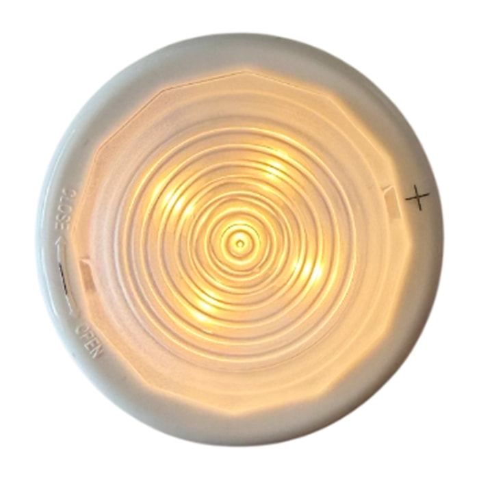 Luz led presionable portatil, compacta y ligera, con pilas aaa