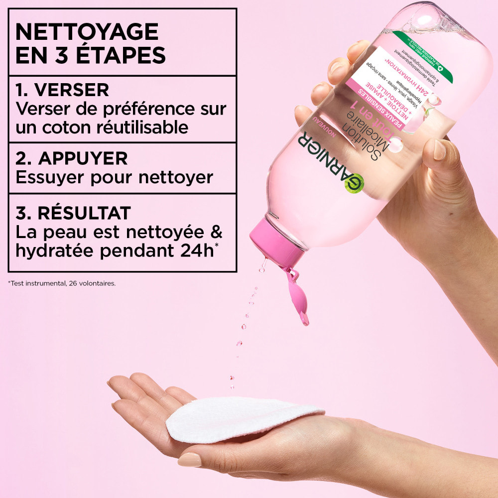 Lot de 6 - Garnier SkinActive Micellaire Tout en 1 Peaux Sensibles 400mL