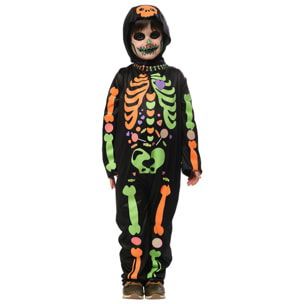 DISFRAZ ESQUELETO CHUCHES BRILLANTE INF